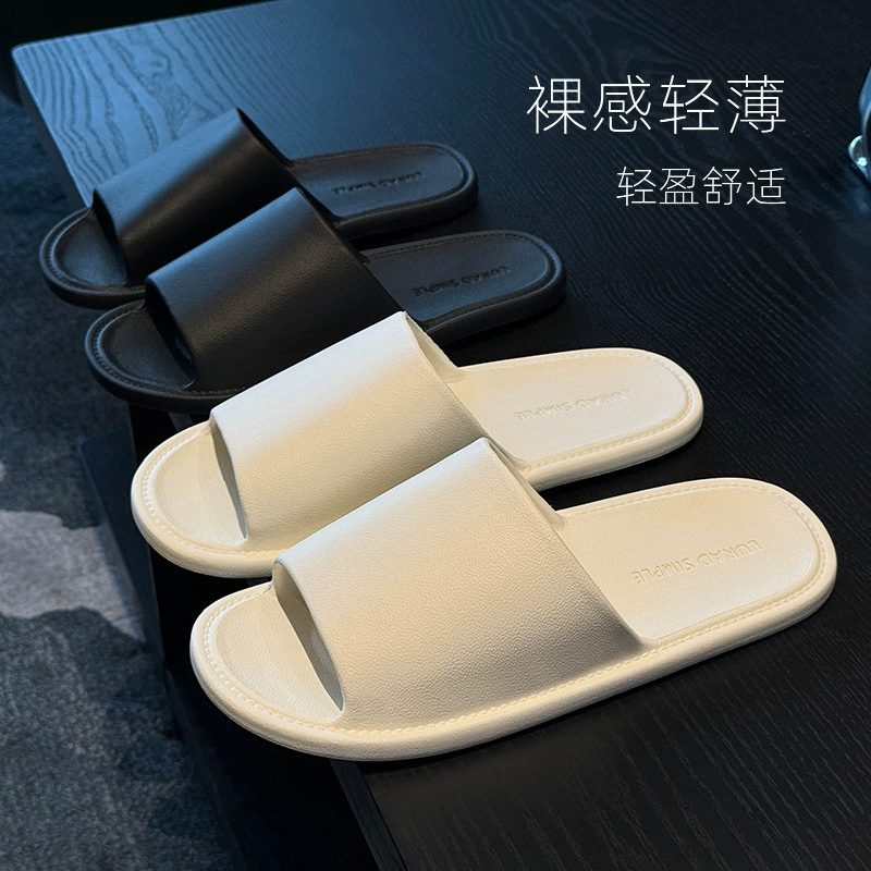 2024 летний новый стиль домашние тапочки дамы домашняя купание в помещении противоскользящая вонючая пара гостиница ванная сандалии мужчины