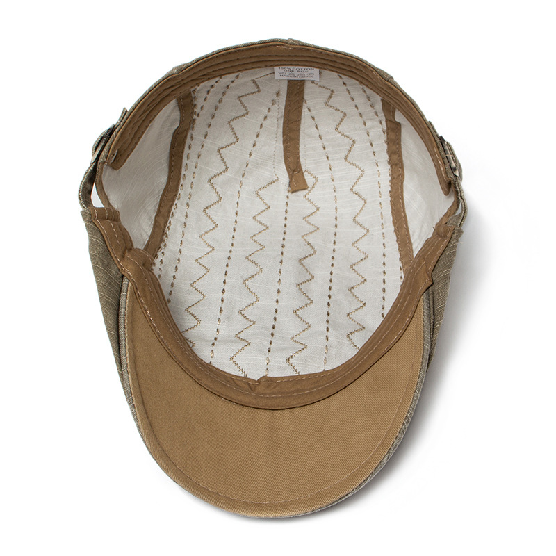 Spring, summer, and autumn berets, casual cotton sun shading duckbill men's forward hat, new trend_voghion.com