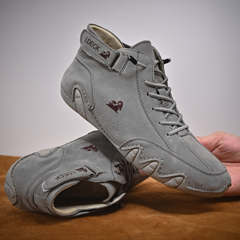 Title 6, Heren hoge katoenen schoenen casual fleece verd...