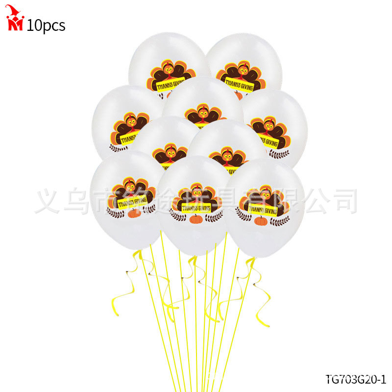 Acción de Gracias fiesta decoración traje de globo de Acción de Gracias accesorios de foto globo de película de aluminio globo de látex de Turquía