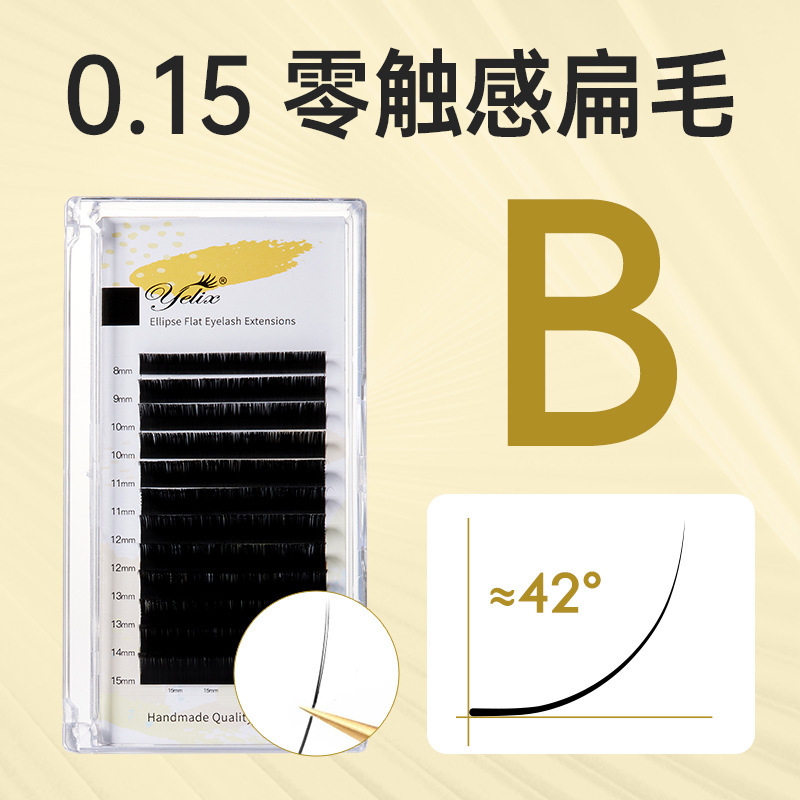 Fábrica de injerto de pestañas de aire simple cabello plano ultra suave c curvado cabello largo pico doble cabello de punta cabello suave especial para la tienda de pestañas