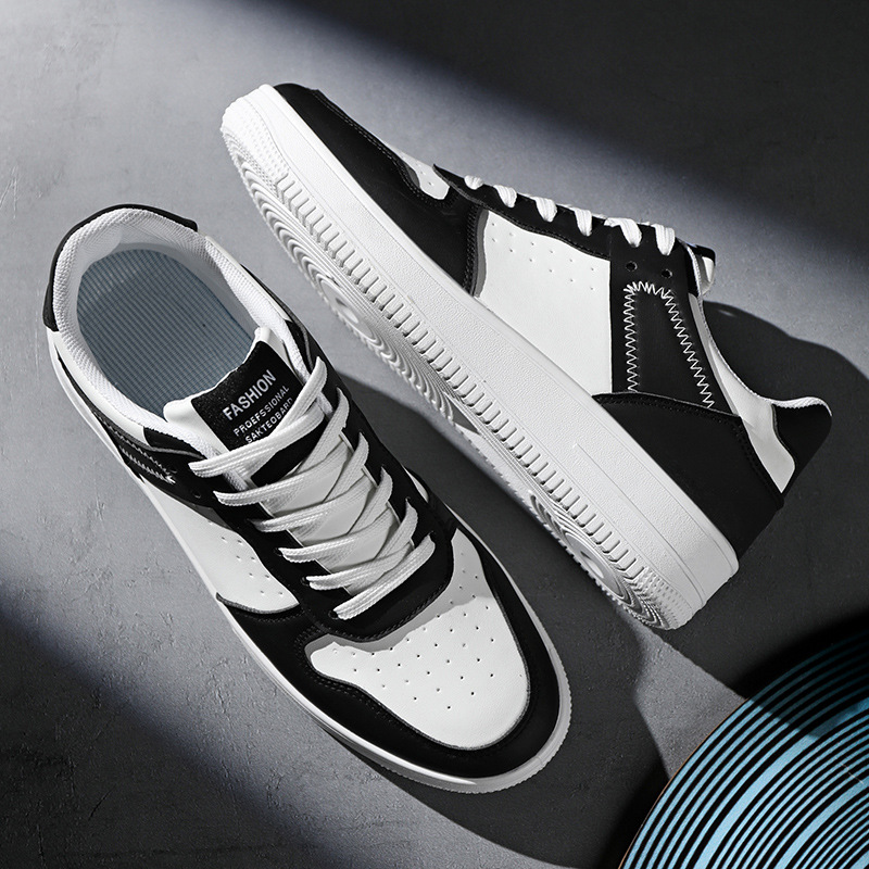 Zapatos de hombre 2026 primavera transpirables nuevos zapatos blancos bajos de tendencia juvenil skate zapatos deportivos casuales universales
