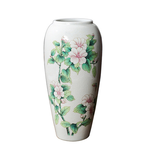 Jingdezhen vase ceramic vase ins high-looking white vase can be hydroponically cultivated Chinese style home light luxury ornaments