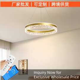 现代简约环形吊灯 网红爆款 LED 吊灯 卧室餐厅样板房灯具批发