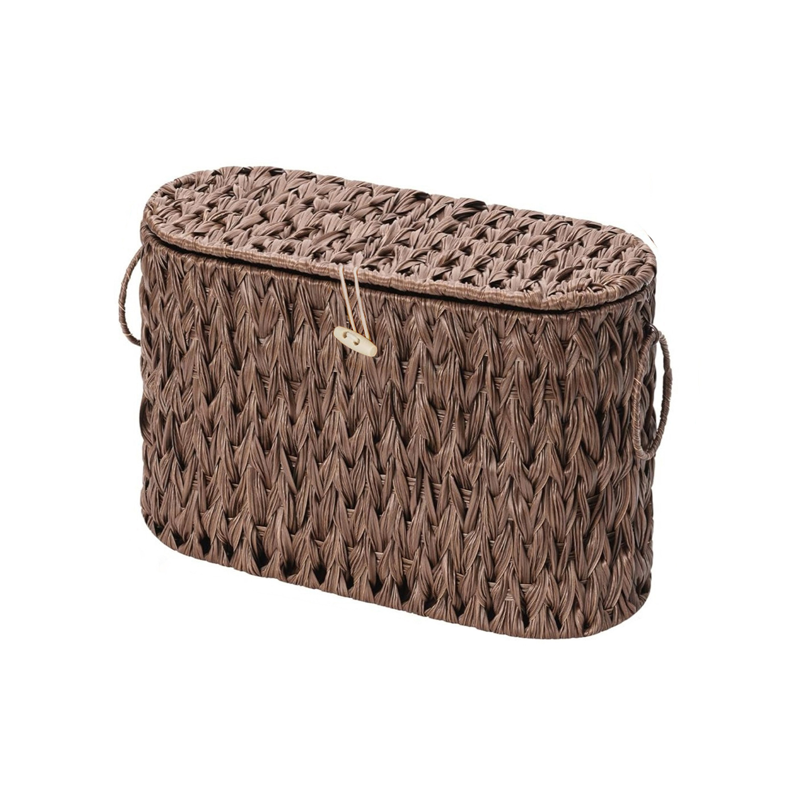 Cesta de almacenamiento para artículos diversos y refrigerios, cesta portátil, cesta de almacenamiento para sala de estar, cesta de almacenamiento tejida de hierba de calabaza.