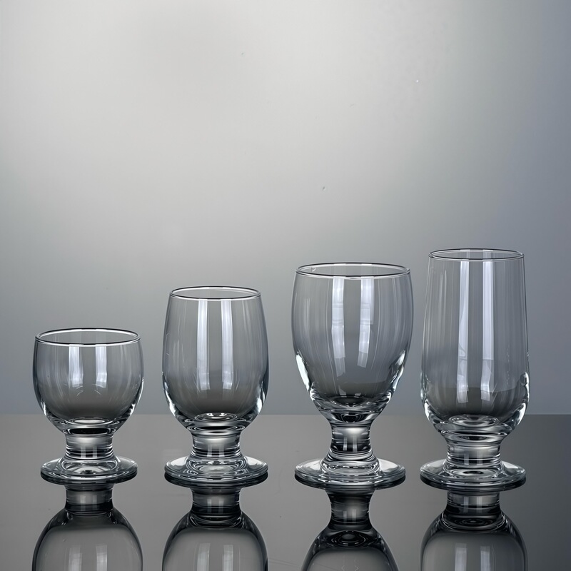 [Wholesale] Low-Footed Glass Water Cup, Multifunctional Dining Cup, Craft Beer Cup, Small Beverage Cup, Craft Beer Cup