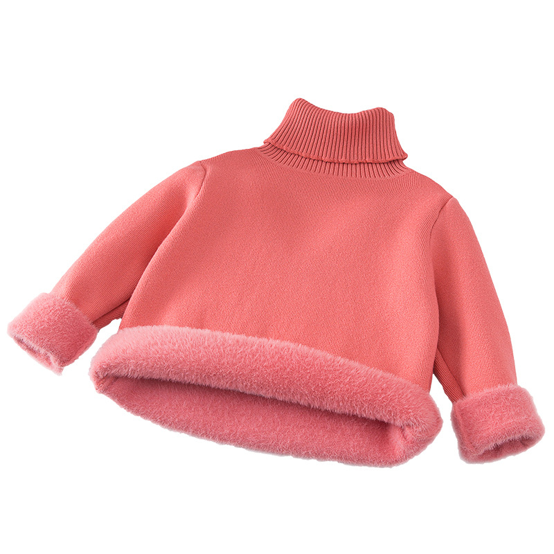 Fleece velvet children's base body-friendly sweater, increased thickness, western style 5