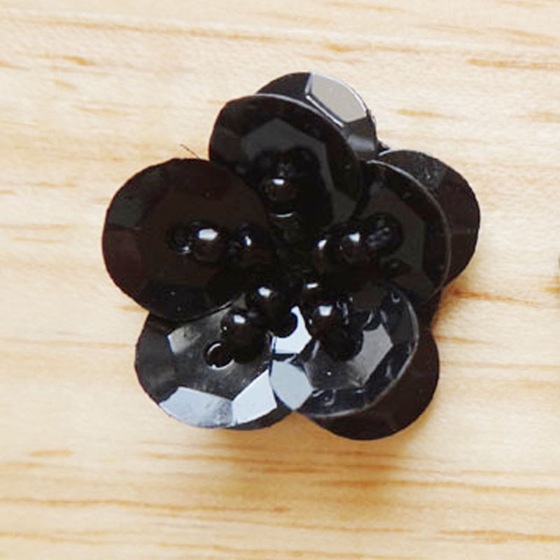 手作りビーズスパンコール花柄パッチ布ステッカーアクセサリー DIY 衣類靴帽子バッグヘアアクセサリーアクセサリー|undefined