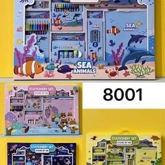 8001子供文房具セット小学生絵画学习用品ウォーターカラー絵ペン漫画クリエイティブ诞生日プレゼント