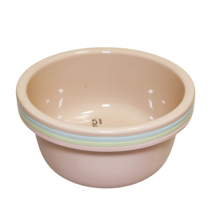 Candy color round diameter 32cm washbasin baby washbasin children's basin household plastic basin vegetable washing laundry