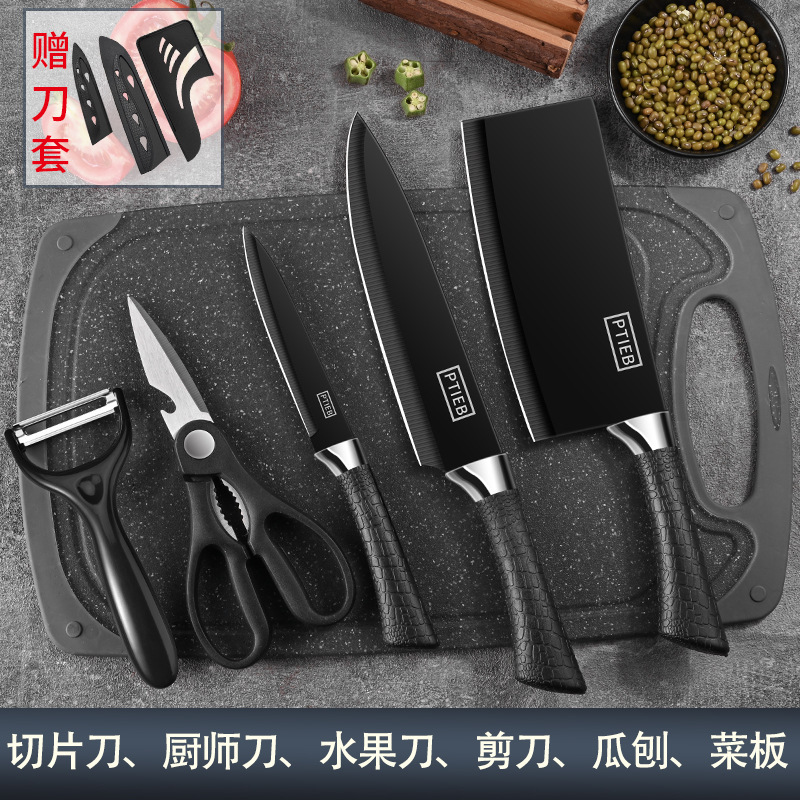 Cuchillo de mesa cuchillo de acero inoxidable portátil estudiante cuchillo de fruta dormitorio hogar cuchillo de peeling de melón y fruta conjunto de moldeo por inyección