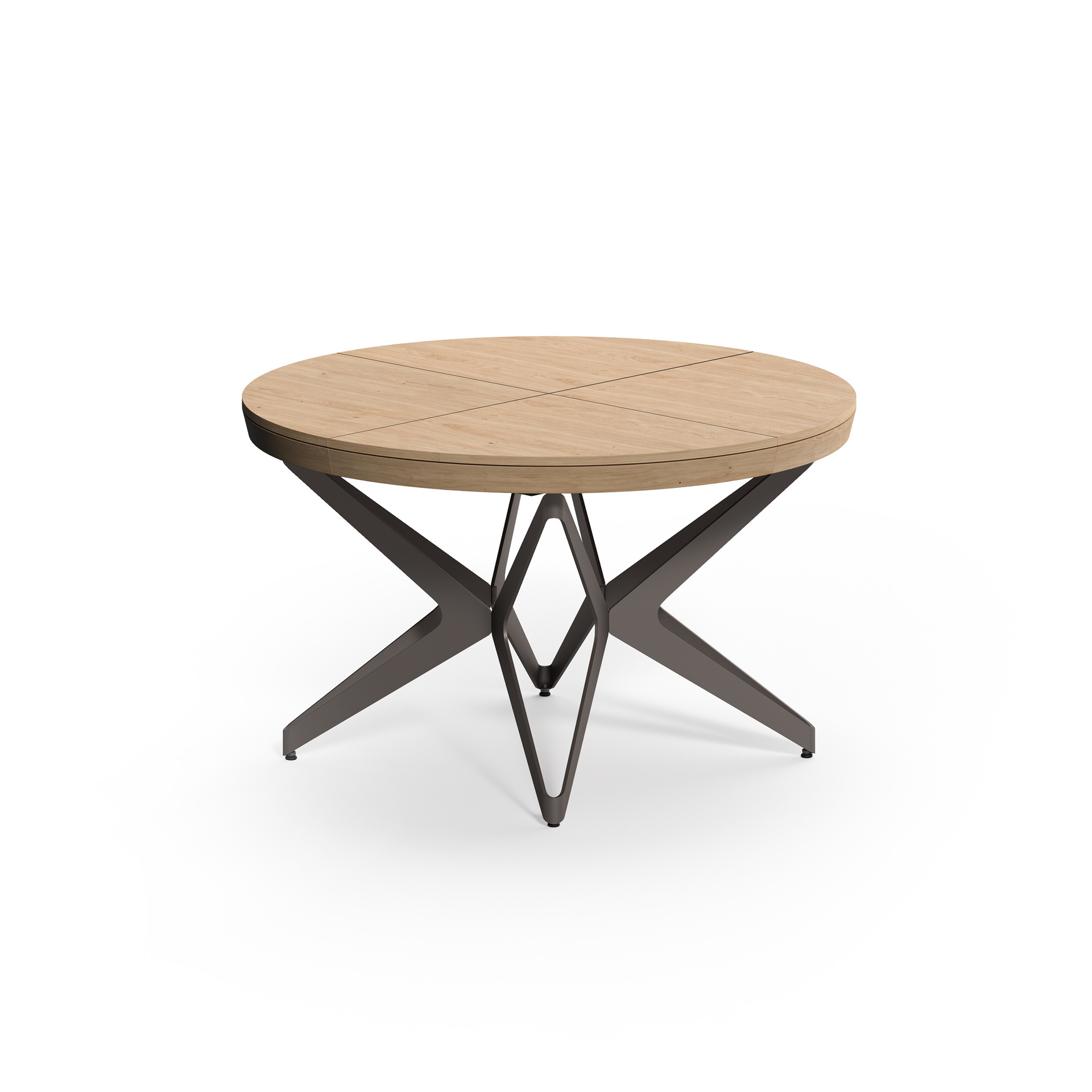 Mesa de comedor telescópica de madera maciza, mesa redonda de comedor de nogal que no ocupa espacio, apartamento pequeño, hogar, plegable multifuncional