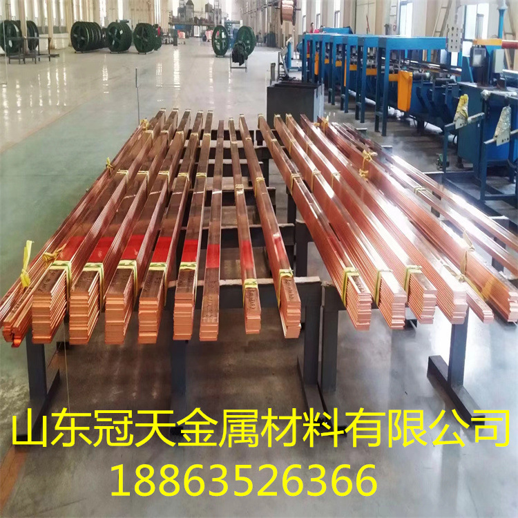 山东厂家直销镀锡T2紫铜排可导电导热C1100接地铜排电表箱铜排