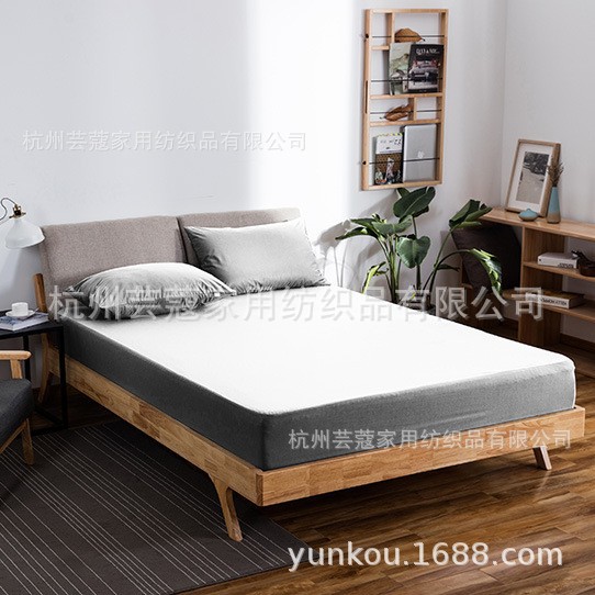 Sábana ajustable a prueba de agua colcha de una sola pieza a prueba de orina transpirable cubierta de polvo colchón cubierta protectora antideslizante hoja de cama fija cubierta completa