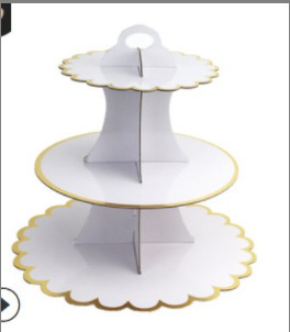 生日布置甜品台摆件婚礼展示架子欧式水果糖果塑料蛋糕托盘点心B&|undefined