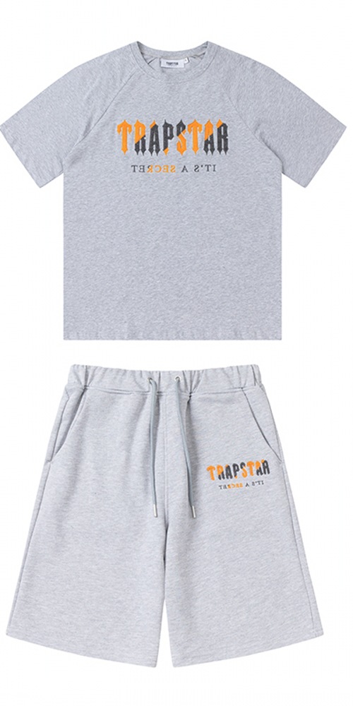Trapstar Rainbow degradado carta cabeza de tigre bordado con capucha suéter pantalones largos deportes casual traje forrado de lana