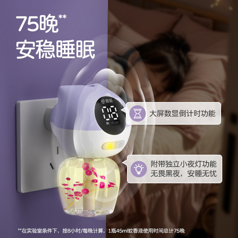 [สมาร์ทไทม์มิ่ง] น้ำยากันยุงไฟฟ้ากลิ่นดอกไม้ 3 น้ำยา 1 เครื่อง (45 มล.)