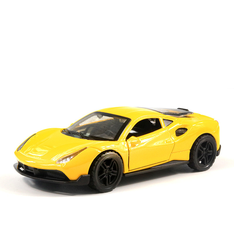 Return fuerza a granel aleación modelo de coche puerta abierta coche de juguete para niños niño decoración de pastel al por mayor