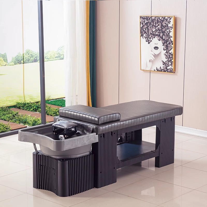 그레이 가죽(회색 사각 세면대)