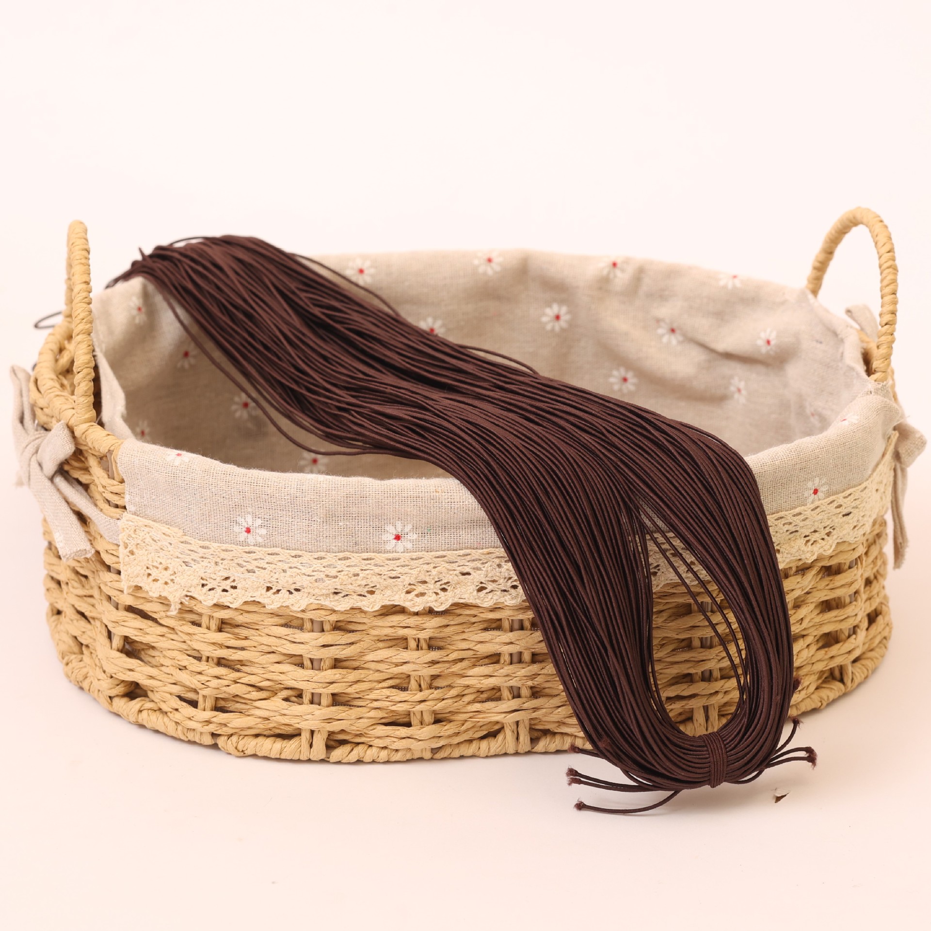 Cintas elásticas redondas al por mayor de 0.6-19mm cuerdas elásticas de color ropa como tendones de látex núcleo de cuerda elástica de alta elasticidad perlas