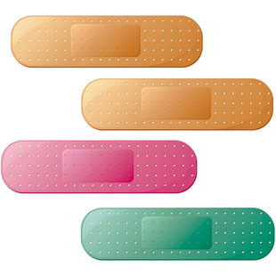 Funny Band-Aid Car Sticker Bandage Bumper Sticker Truck RV Decal Recessed Reflective Sticker