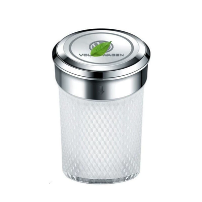 Car ashtray: Multifunctional Car Ashtray - colorful-model-ceramic-liner-silver-gray-universal-model-vip