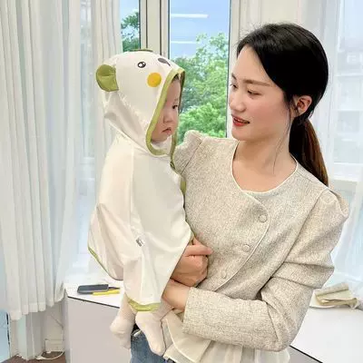 儿童披肩防晒衣婴儿宝宝新款夏季冰丝外套儿童外出披风冰凉凉披风