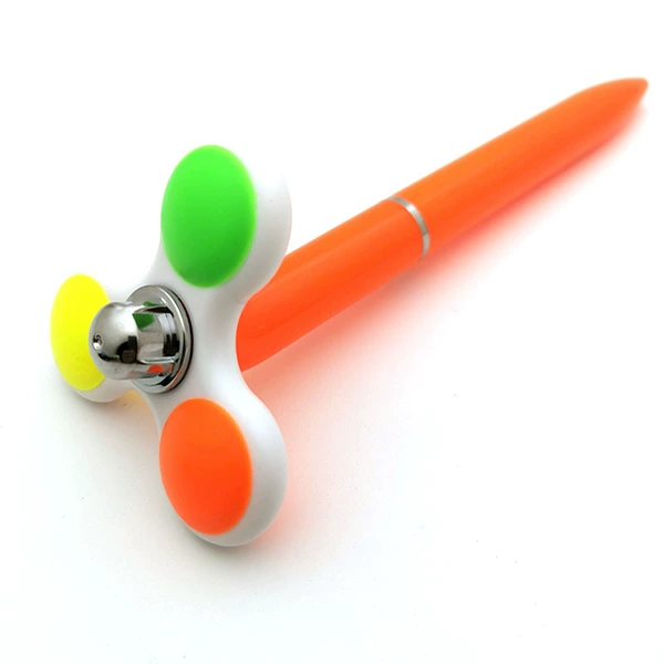 Orange spinning top