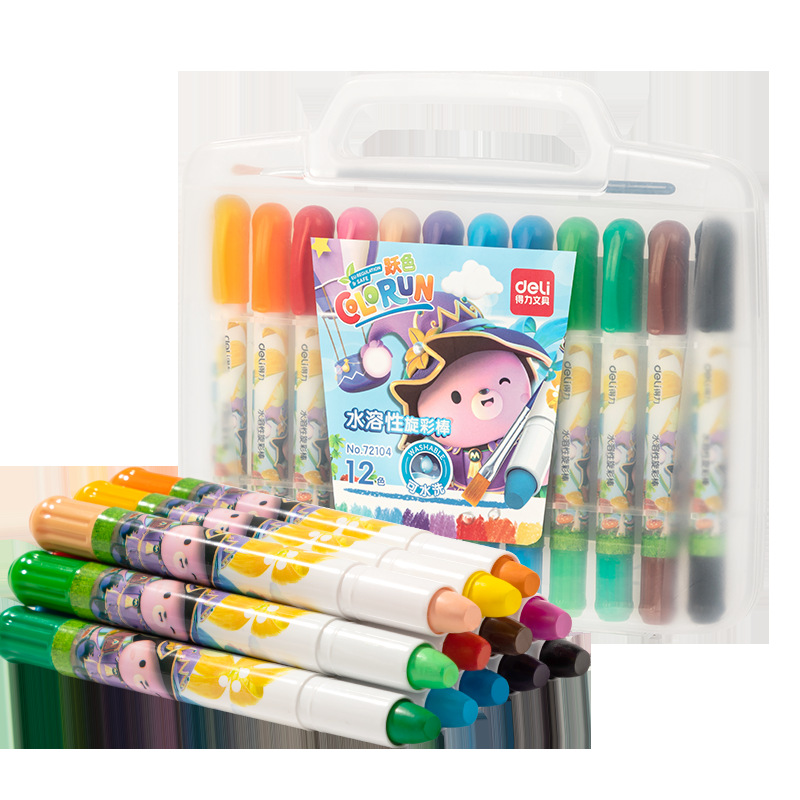 Creyones de Pastel al Óleo Giratorios Lavables Solubles en Agua para Dibujo y Pintura Escolar image 5