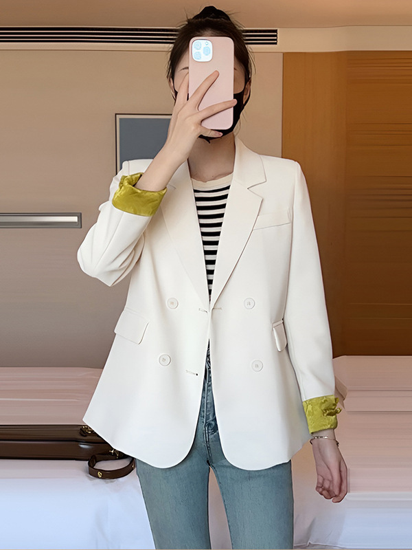 新中式国风盘扣西装外套2025秋季小个子宽松显瘦西装外套女A7088|undefined