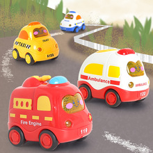 婴幼儿宝宝玩具车男孩儿童声光惯性小汽车回力车警车消防车工程车