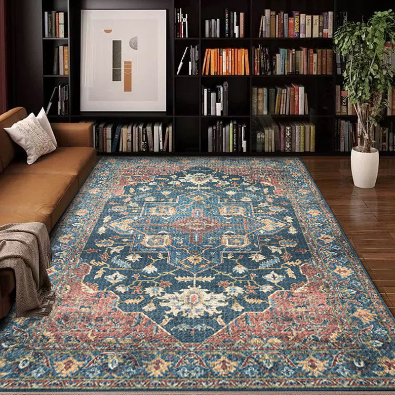 Vintage Teppich Im Türkischen Stil Florale Boho Matte Wohnzimmer_voghion.com