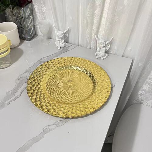 European-style plate, high-looking fruit plate, wholesale gift for customers, fruit plate, home use, gold, silver, rose gold