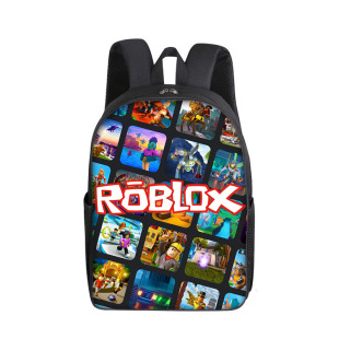 Hot selling student schoolbag virtual world cartoon schoolbag printing double backpack factory wholesale bag