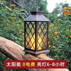 越境アマゾン レトロ屋外ソーラーキャンドル風ランプ ガーデン芝生別荘装飾景観灯 キャンプ