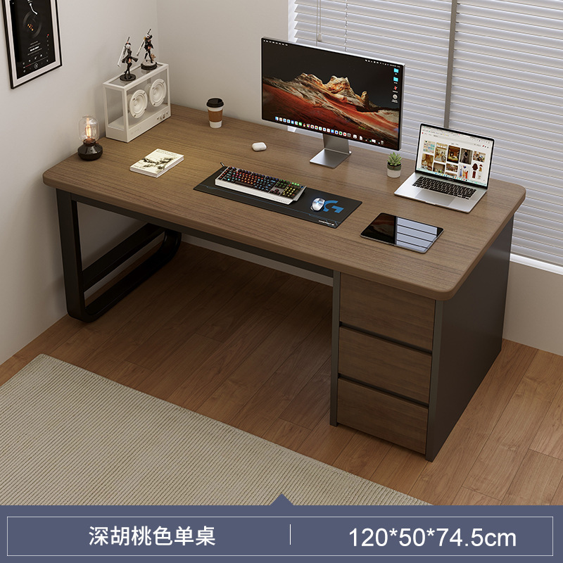 Escritorio para computadora de escritorio para oficina, escritorio simple y moderno con cajón, escritorio para el hogar, escritorio para el hogar, banco de trabajo