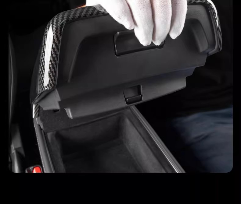 Suitable for Tesla's New Version of Model Y/3 Six-Seater Yl Armrest Box Protective Cover, Full-Cover Air Vent Cover, Interior Parts