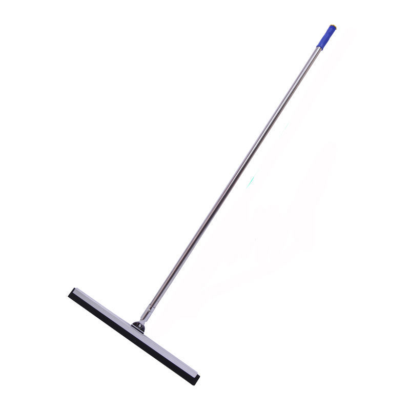 Double-layer foam strip floor scraping silicone floor scraping stainless steel rod glass scraping toilet wiper rotating head scraper