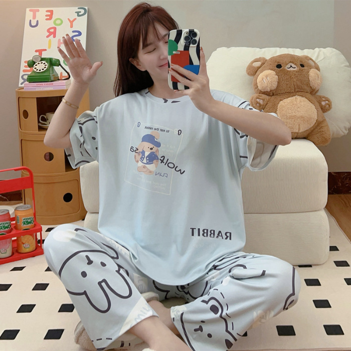 Pijamas nuevos pajamas de verano para mujeres pijamas cortos y largos Mickey ropa para el hogar comercio exterior transfronterizo sudeste asiático