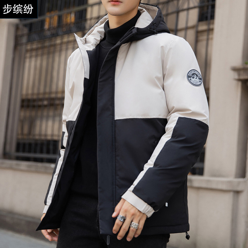 2022新款冬季棉衣男士韩版潮流修身青少年羽绒棉加厚帅气棉袄男|ru