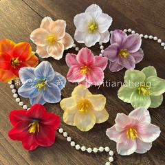 仿真郁金香花头 仿真花手工簪花发夹发饰diy假花材料鸭嘴夹侧边夹