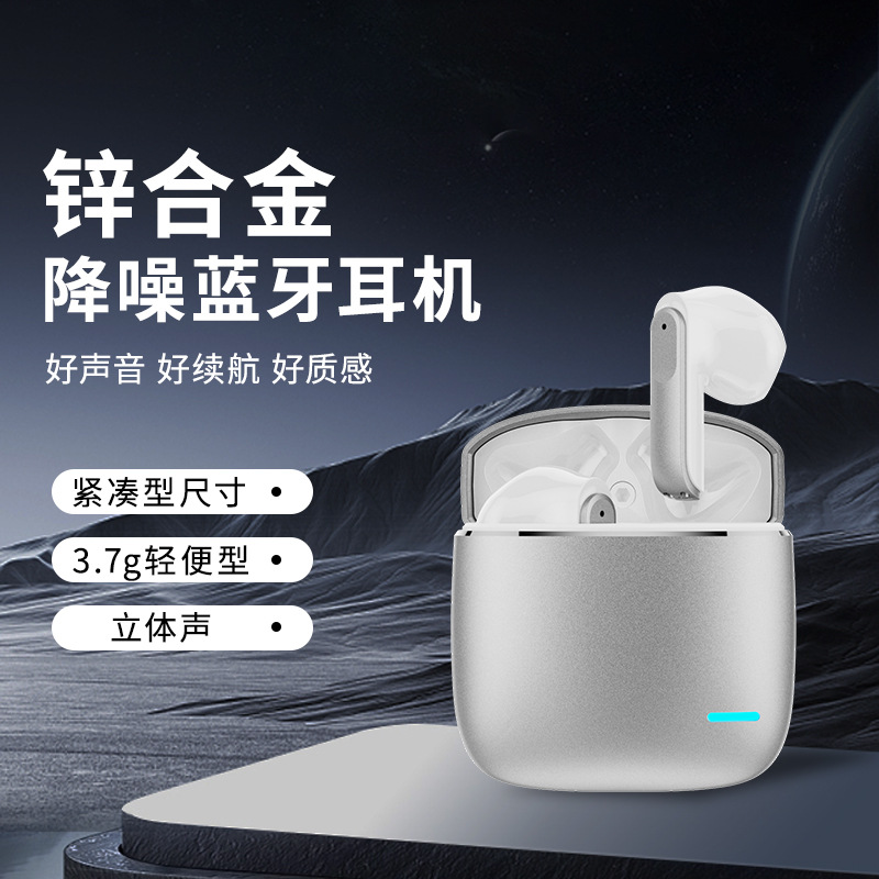 AI traduce transfronterizos nuevos auriculares Bluetooth inalámbricos de alta calidad de sonido de aleación de zinc con reducción de ruido inteligente