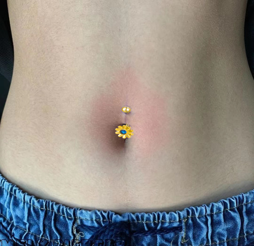 Cross-border new style copper-inlaid zircon navel nails for women with personality, butterfly, flower, star, eyebrow nails, lip nails, piercing jewelry