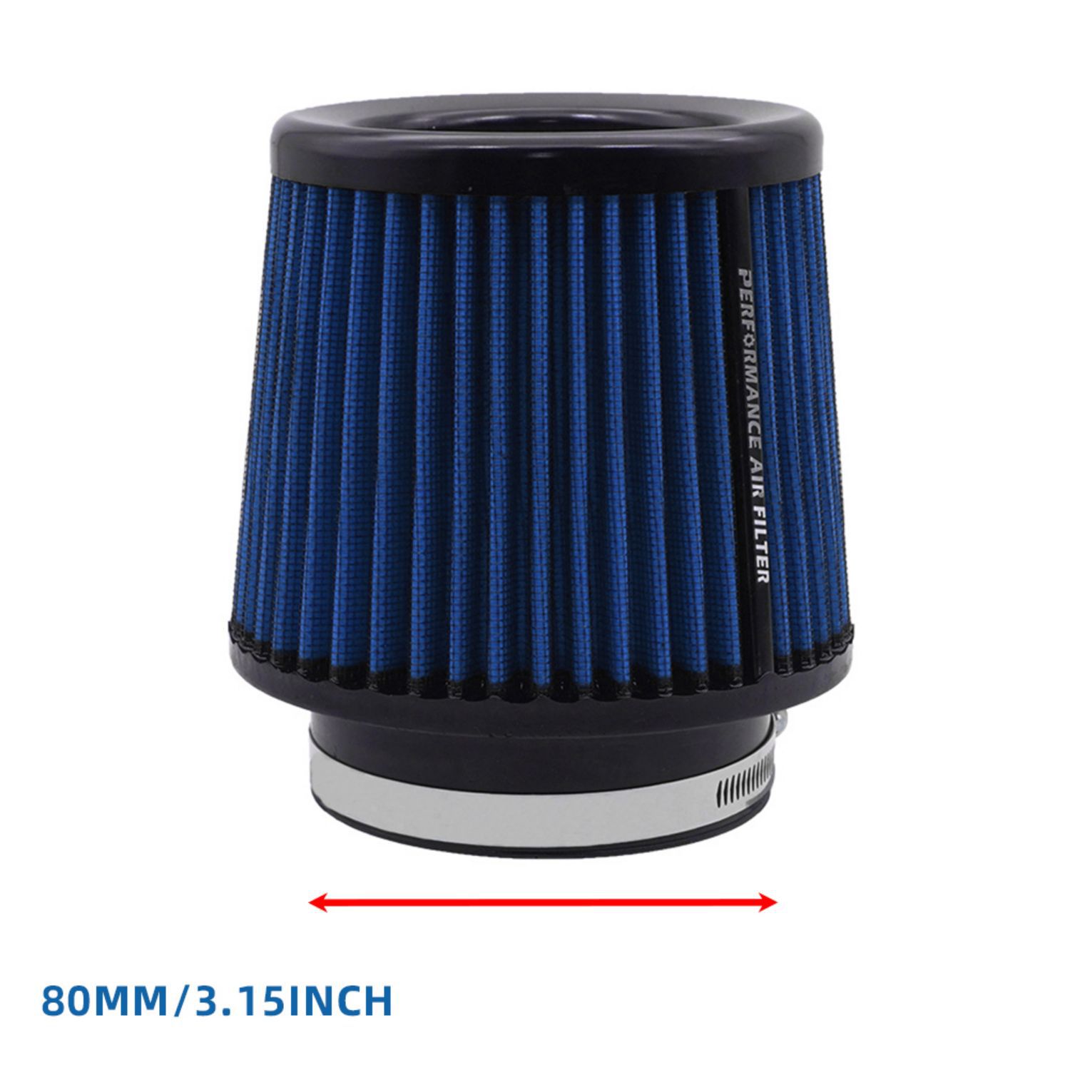 63 76 80 89 101mm car cold intake modified mushroom head air filter engine filter