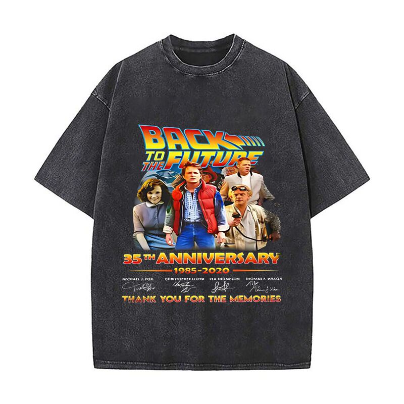 Back to the Future 35Th Anniversary Washed T-Shirt