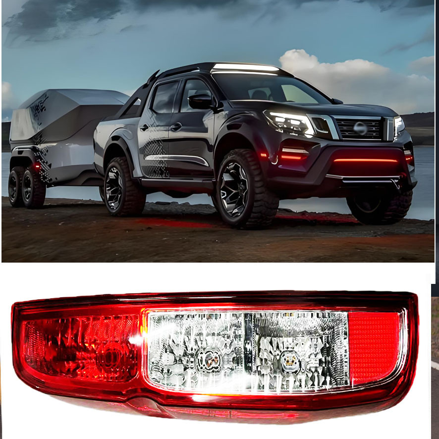 Aplicable a NISSAN NAVARA 09 D40 lámpara trasera luz de freno izquierda y derecha lámpara trasera cubierta de lámpara