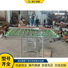 单头玻璃直线磨边机 台式门窗玻璃圆边机 中空玻璃门简易打磨机