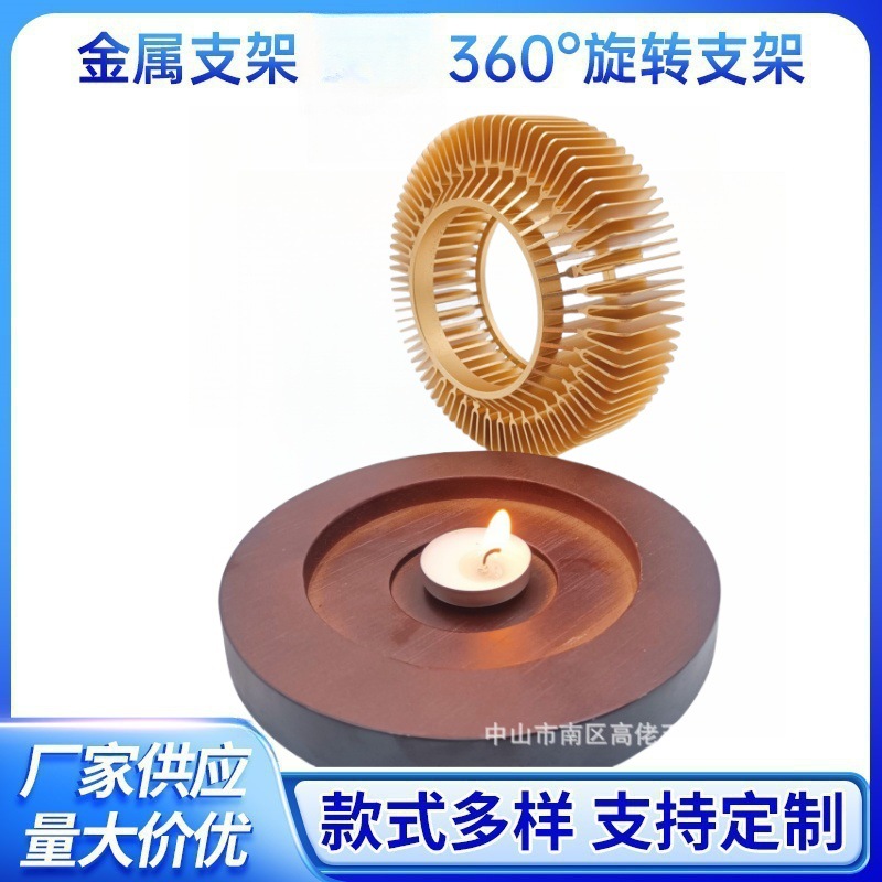 金属蜡烛温茶温汤铝合金加温底座煮茶器酒精灯功夫茶温茶器配件