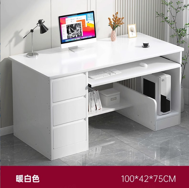 Escritorio de computadora simple escritorio de dormitorio de estudio de escritorio de escritorio con cajón de escritorio de alquiler de casa
