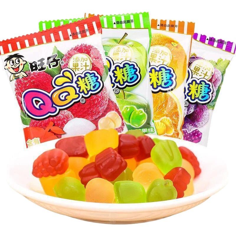 Wangwang Wangzi QQ конфеты мультивкусные жевательные конфеты пакеты конфеты закуски 1 юань супермаркет продукты питания оптом